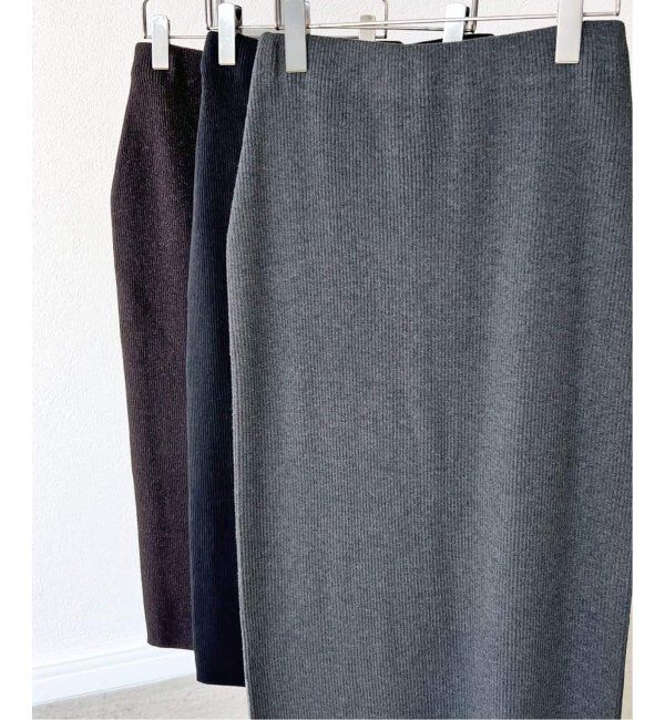 Spick and Span「《WEB限定追加》ラメリブニットタイトスカート」|スカート|