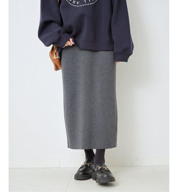 Spick and Span「《WEB限定追加》ラメリブニットタイトスカート」|スカート|