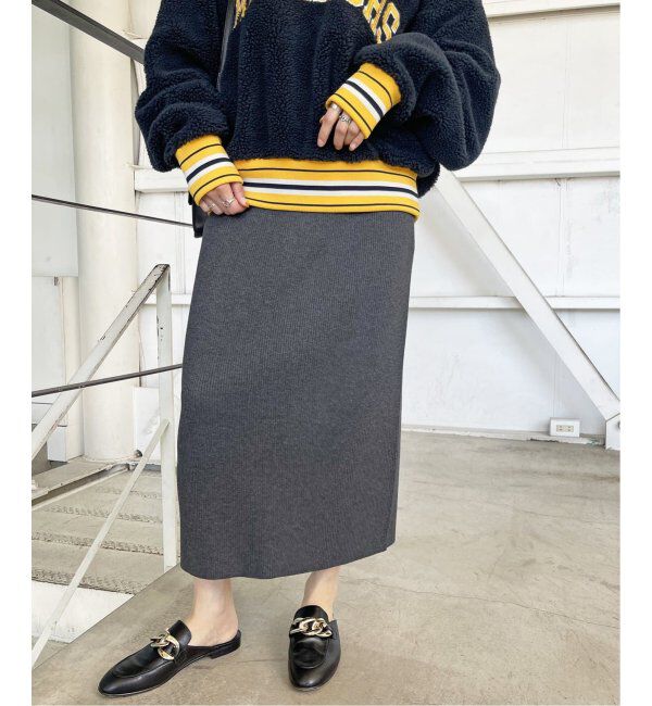 Spick and Span「《WEB限定追加》ラメリブニットタイトスカート」|スカート|