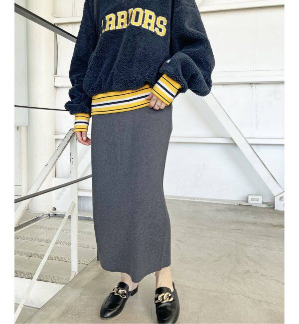 Spick and Span「《WEB限定追加》ラメリブニットタイトスカート」|スカート|