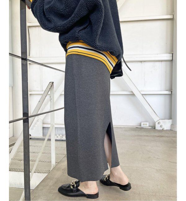 Spick and Span「《WEB限定追加》ラメリブニットタイトスカート」|スカート|