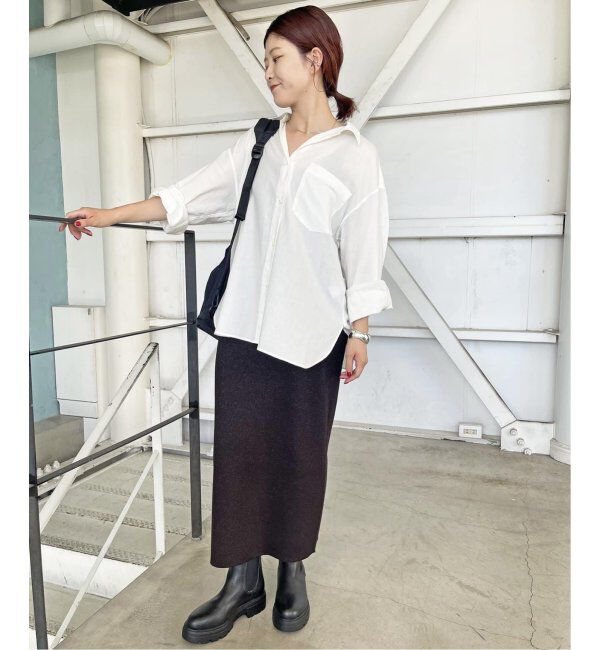 Spick and Span「《WEB限定追加》ラメリブニットタイトスカート」|スカート|