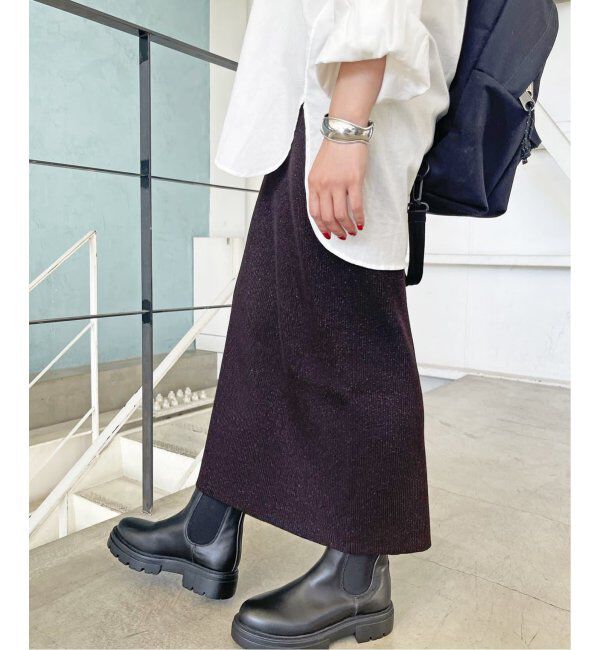 Spick and Span「《WEB限定追加》ラメリブニットタイトスカート」|スカート|