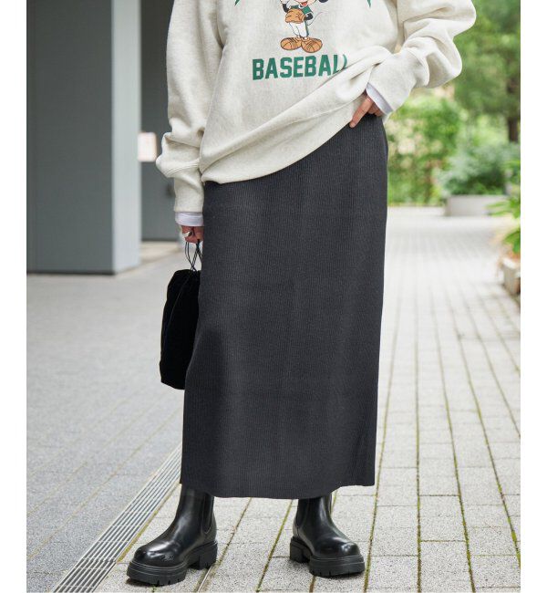 Spick and Span「《WEB限定追加》ラメリブニットタイトスカート」|スカート|