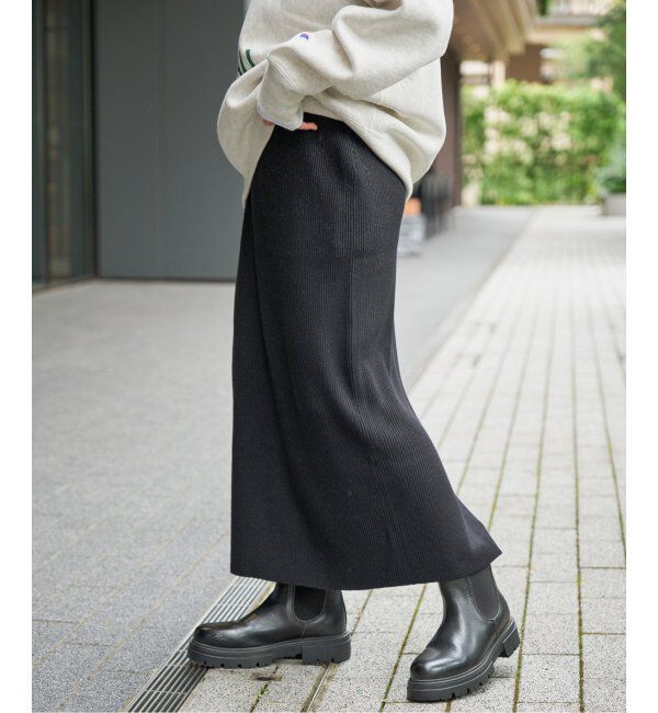 Spick and Span「《WEB限定追加》ラメリブニットタイトスカート」|スカート|