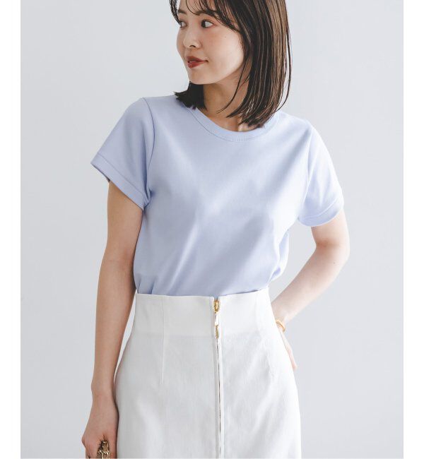 NOBLE「《追加》スビンコットンスムースコンパクトTシャツ 2」|Tシャツ・カットソー|