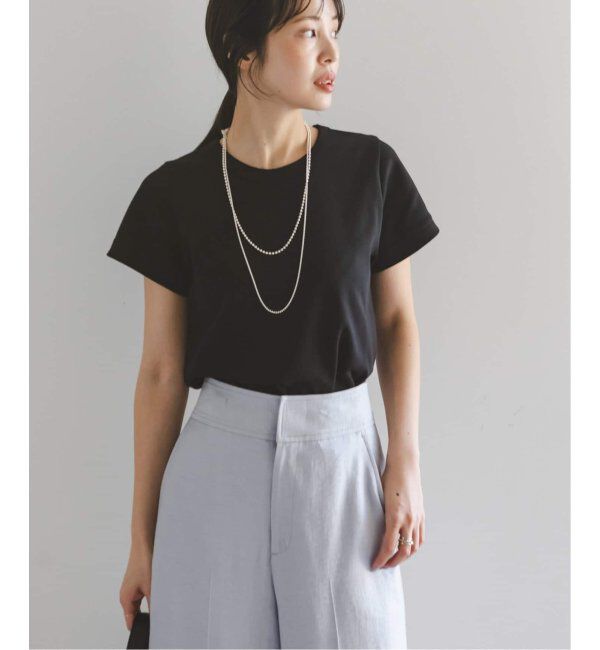 NOBLE「《追加》スビンコットンスムースコンパクトTシャツ 2」|Tシャツ・カットソー|