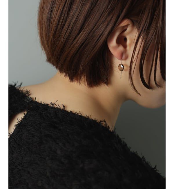 Lilas by Spick&Span「スラストスモーキーピアス K10（片耳）」|ピアス|