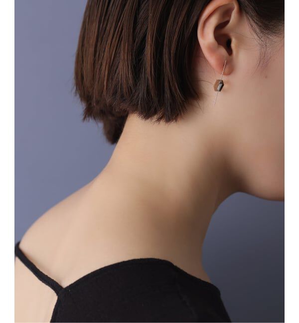 Lilas by Spick&Span「スラストスモーキーピアス K10（片耳）」|ピアス|