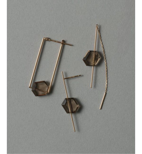 Lilas by Spick&Span「スラストスモーキーピアス K10（片耳）」|ピアス|