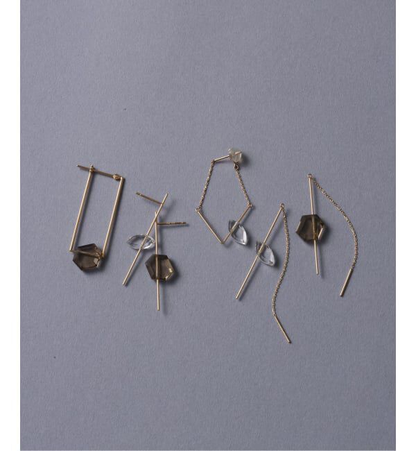 Lilas by Spick&Span「スラストスモーキーピアス K10（片耳）」|ピアス|