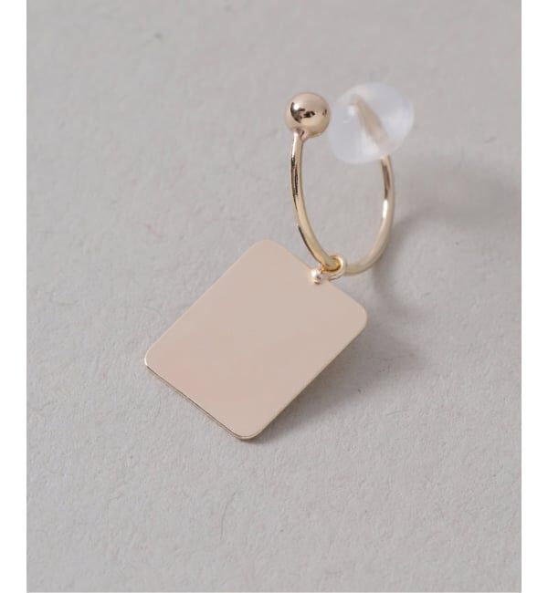 Lilas by Spick&Span「ライトラインプレートピアス K10（両耳）」|ピアス|