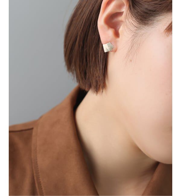 Lilas by Spick&Span「3ピーススライドスクエアピス  K10（両耳）」|ピアス|