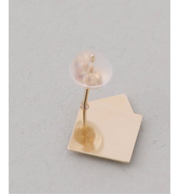 Lilas by Spick&Span「3ピーススライドスクエアピス  K10（両耳）」|ピアス|