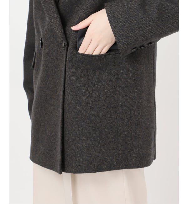 NOBLE「ネップツイードピークドラペルジャケット」|テーラードジャケット|