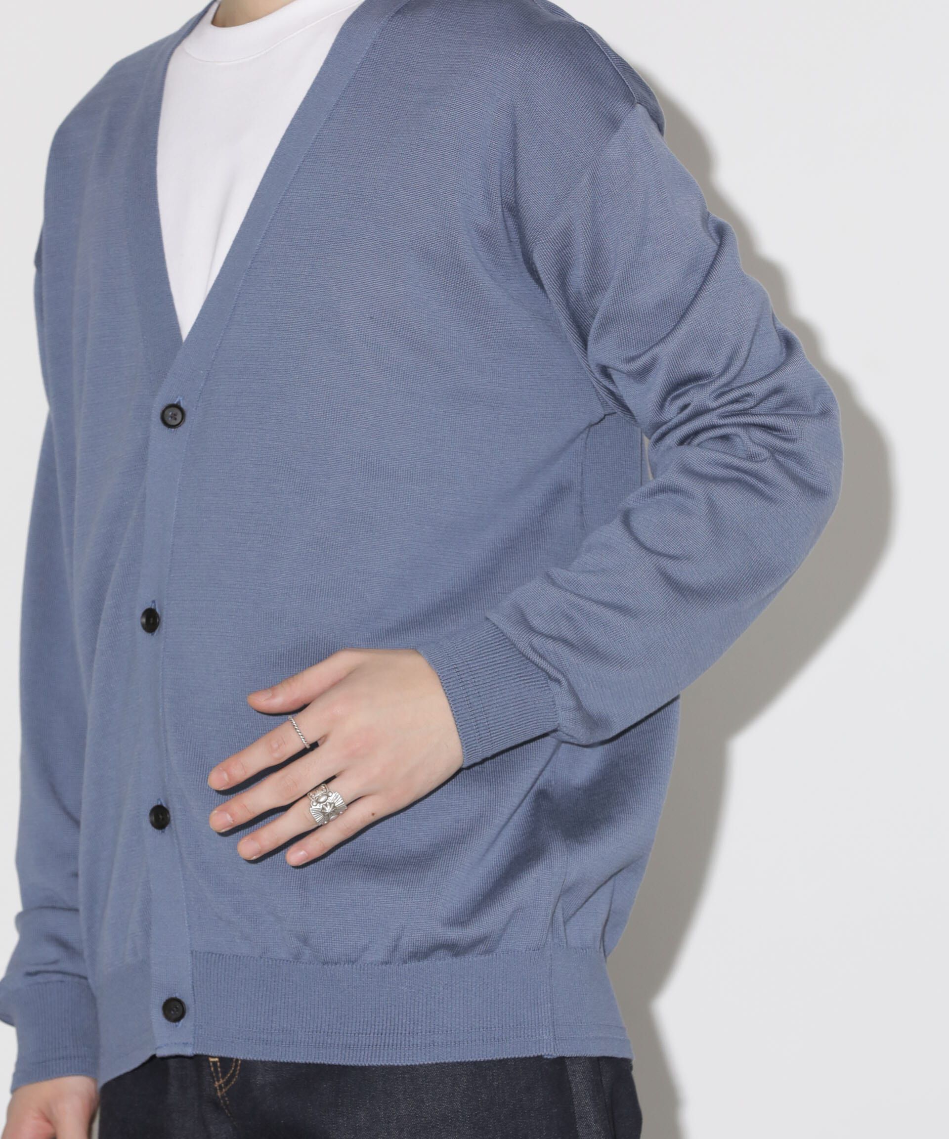 nano･universe「「タフニット」Vネックカーディガン」|ニット・セーター|