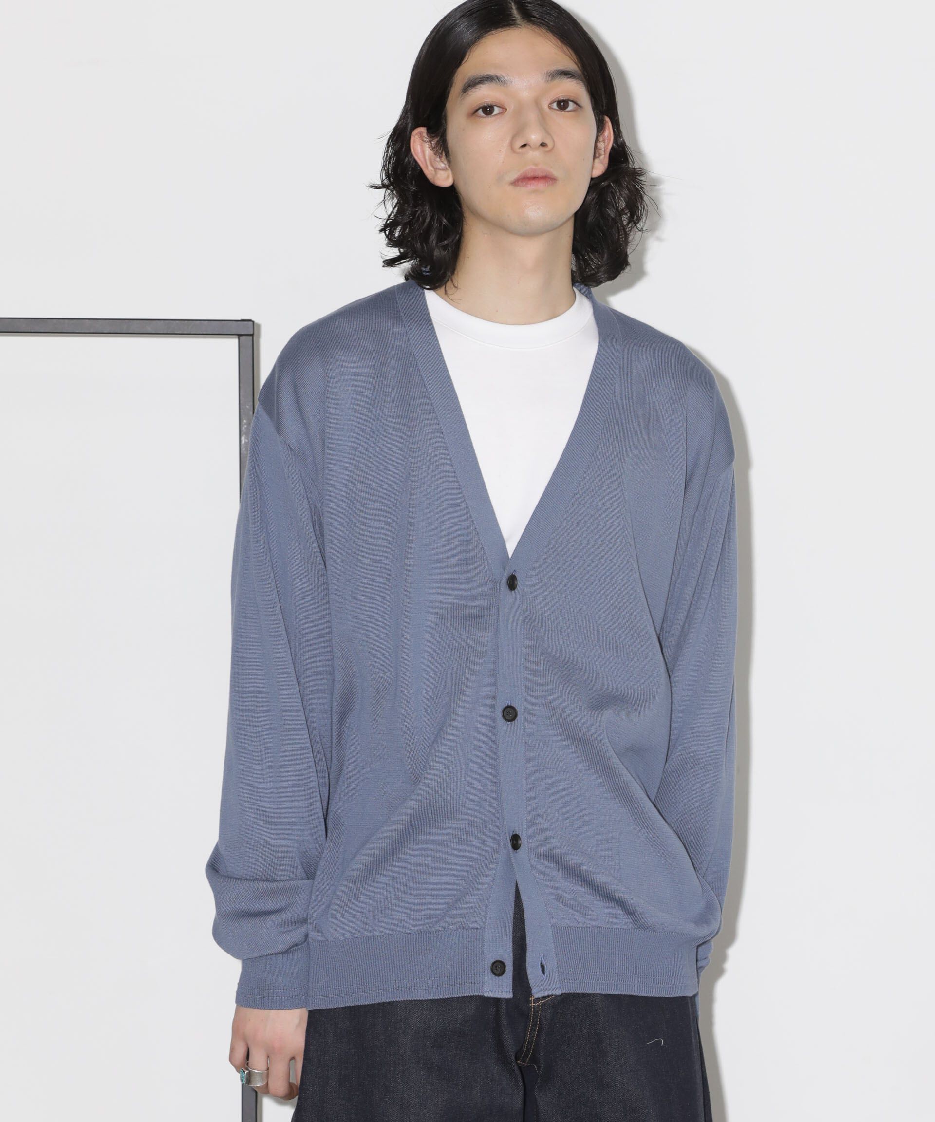 nano･universe「「タフニット」Vネックカーディガン」|ニット・セーター|