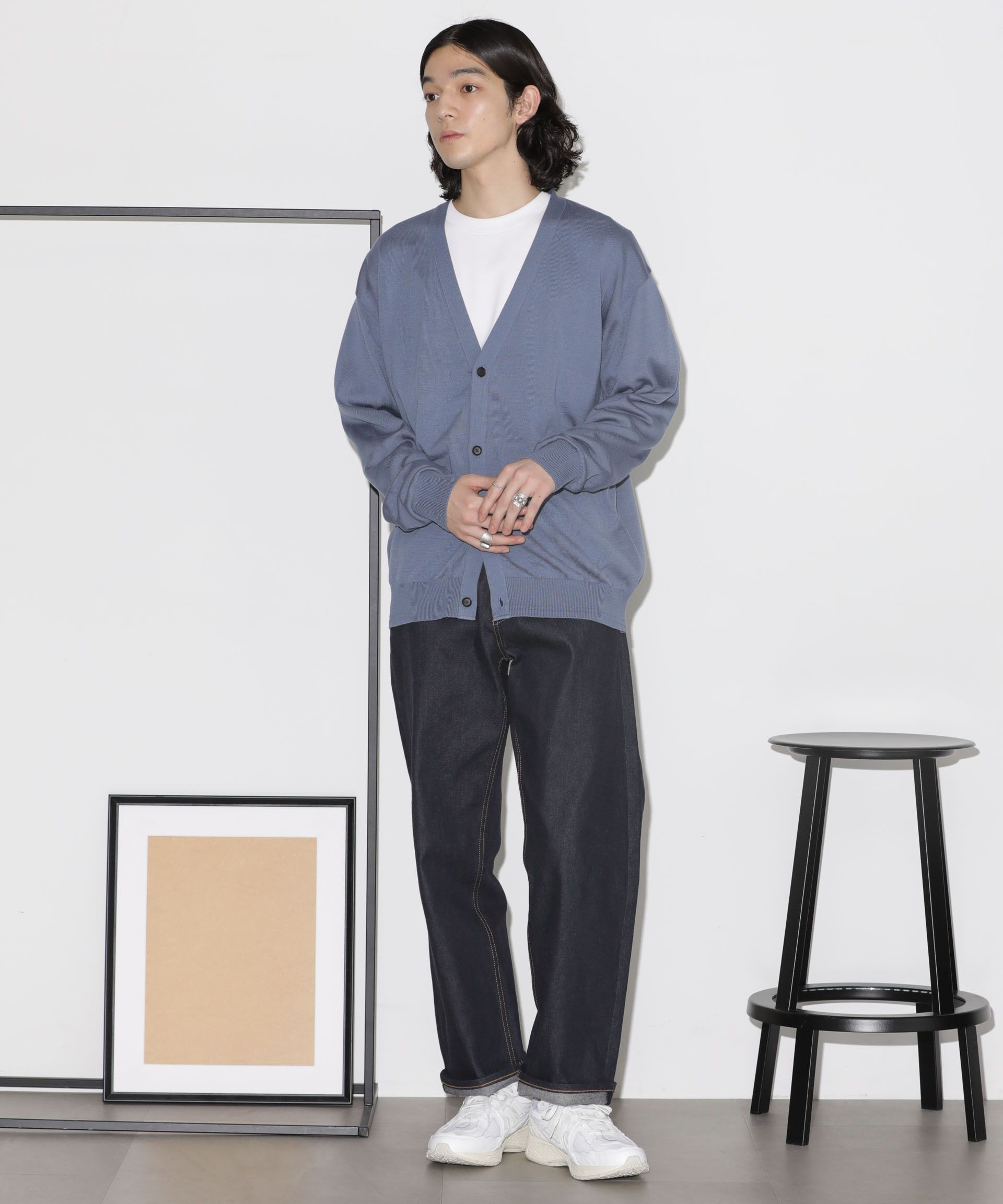 nano･universe「「タフニット」Vネックカーディガン」|ニット・セーター|