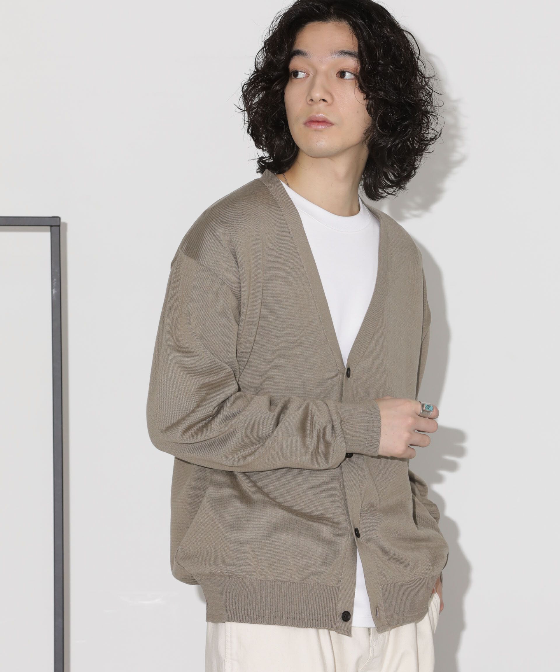 nano･universe「「タフニット」Vネックカーディガン」|ニット・セーター|