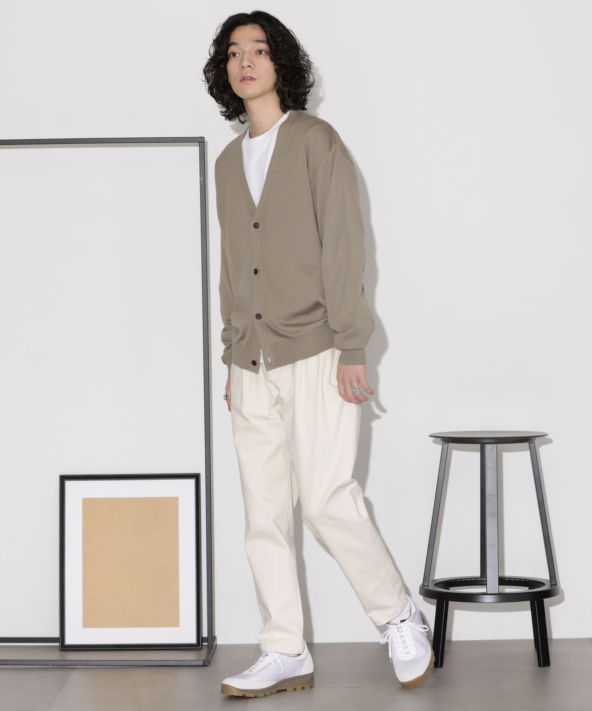 nano･universe「「タフニット」Vネックカーディガン」|ニット・セーター|