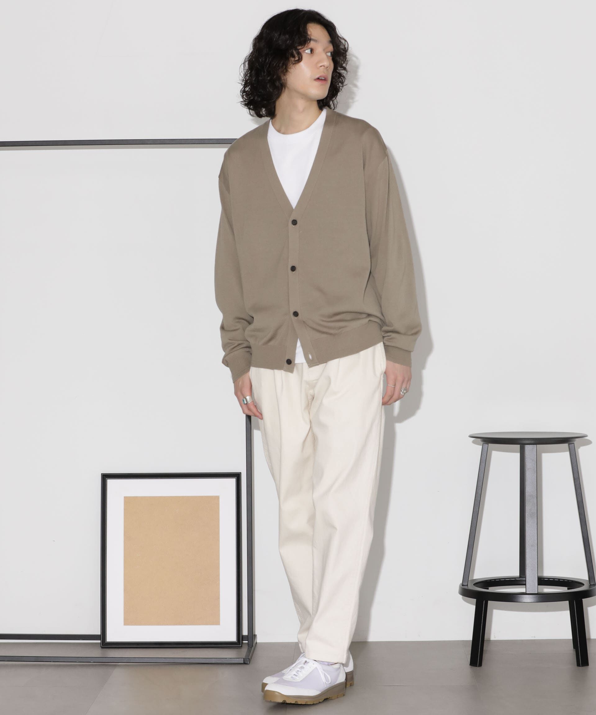 nano･universe「「タフニット」Vネックカーディガン」|ニット・セーター|