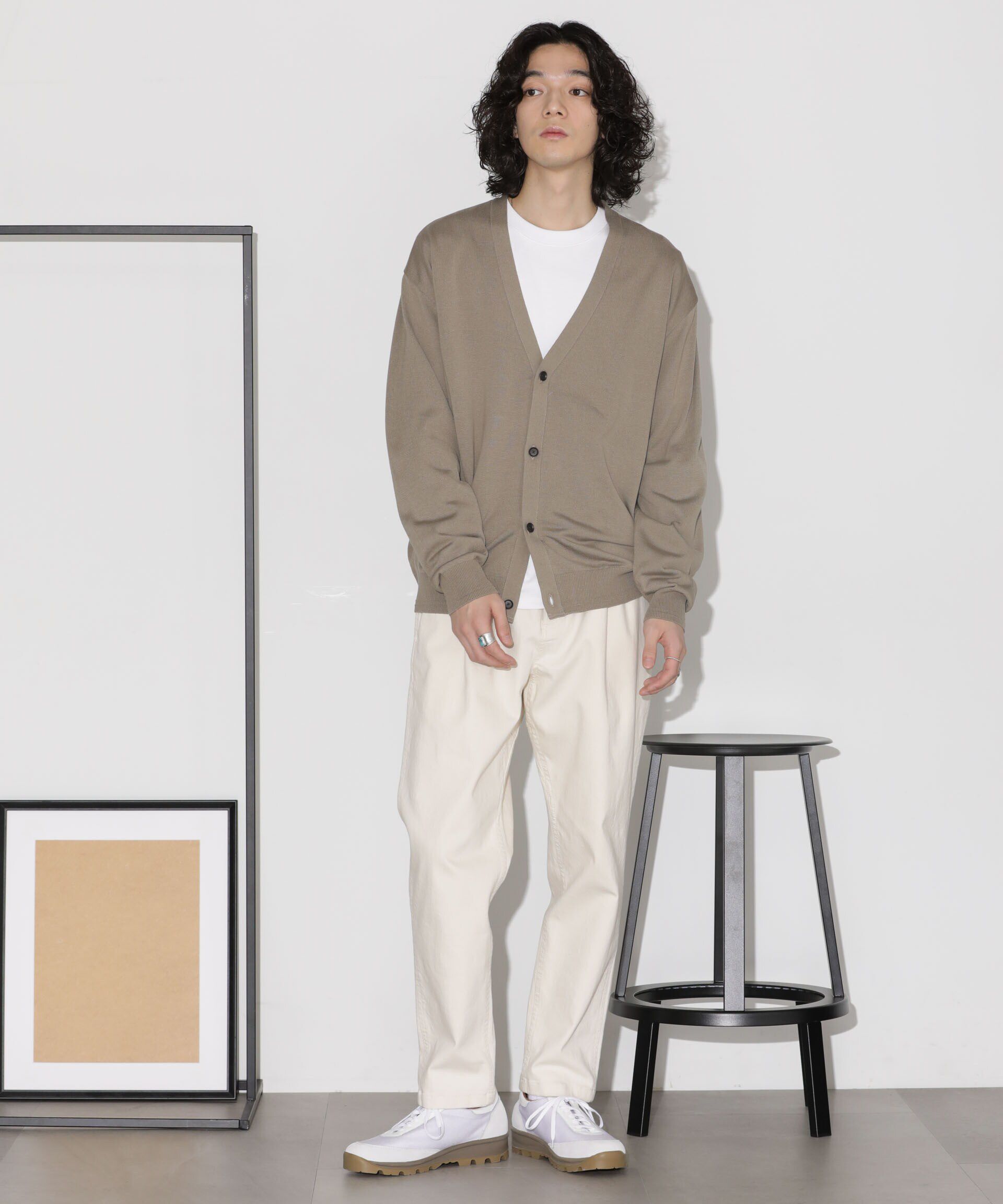 nano･universe「「タフニット」Vネックカーディガン」|ニット・セーター|