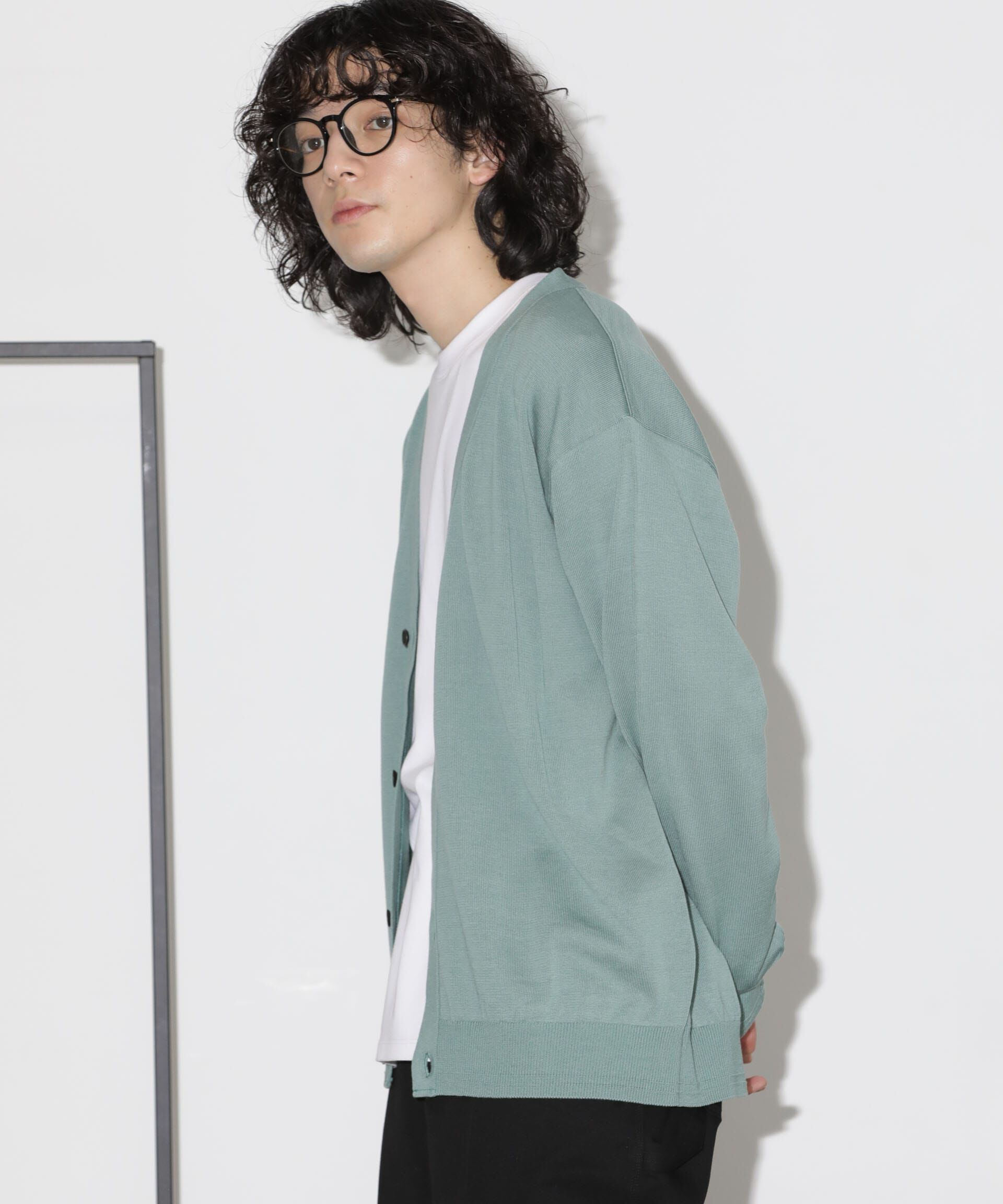 nano･universe「「タフニット」Vネックカーディガン」|ニット・セーター|