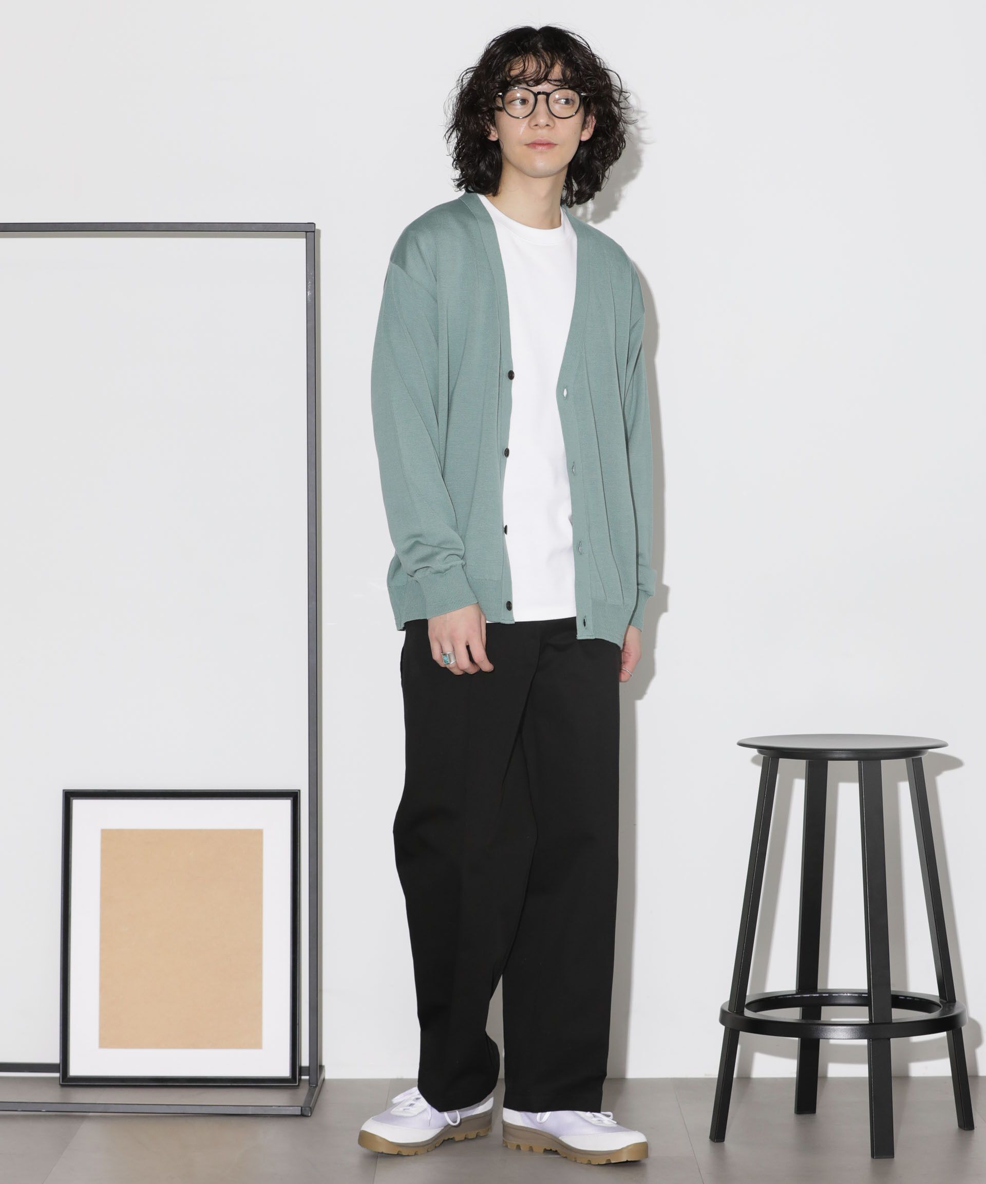 nano･universe「「タフニット」Vネックカーディガン」|ニット・セーター|