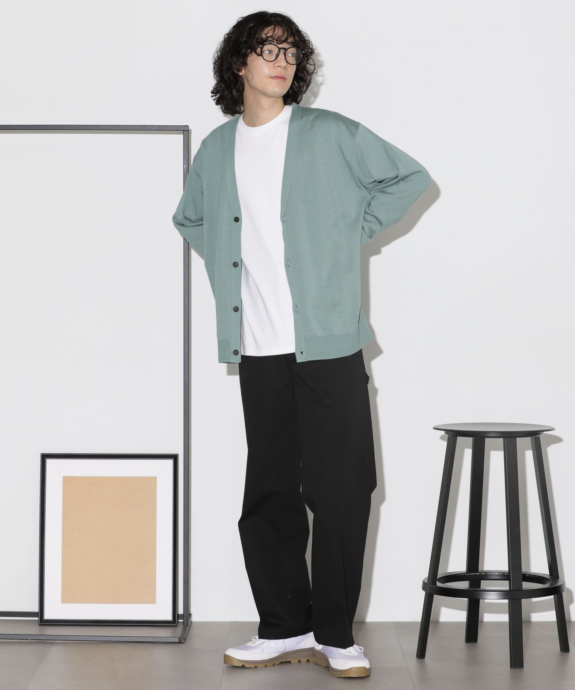 nano･universe「「タフニット」Vネックカーディガン」|ニット・セーター|