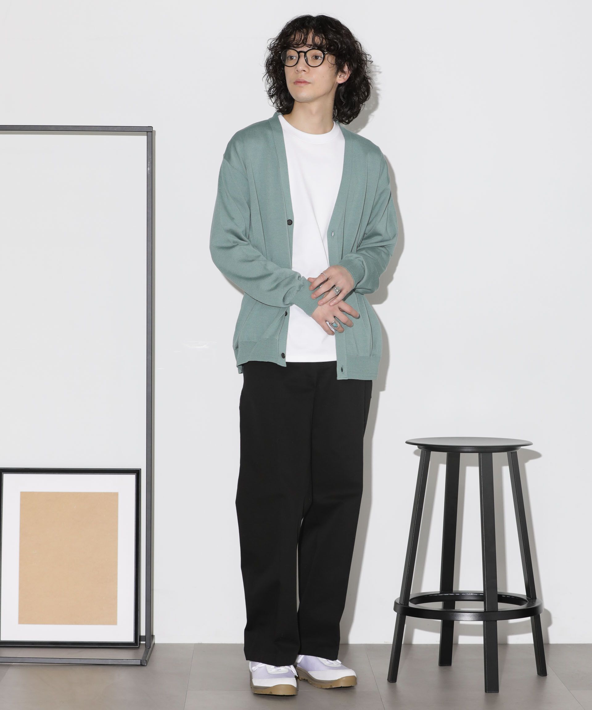 nano･universe「「タフニット」Vネックカーディガン」|ニット・セーター|