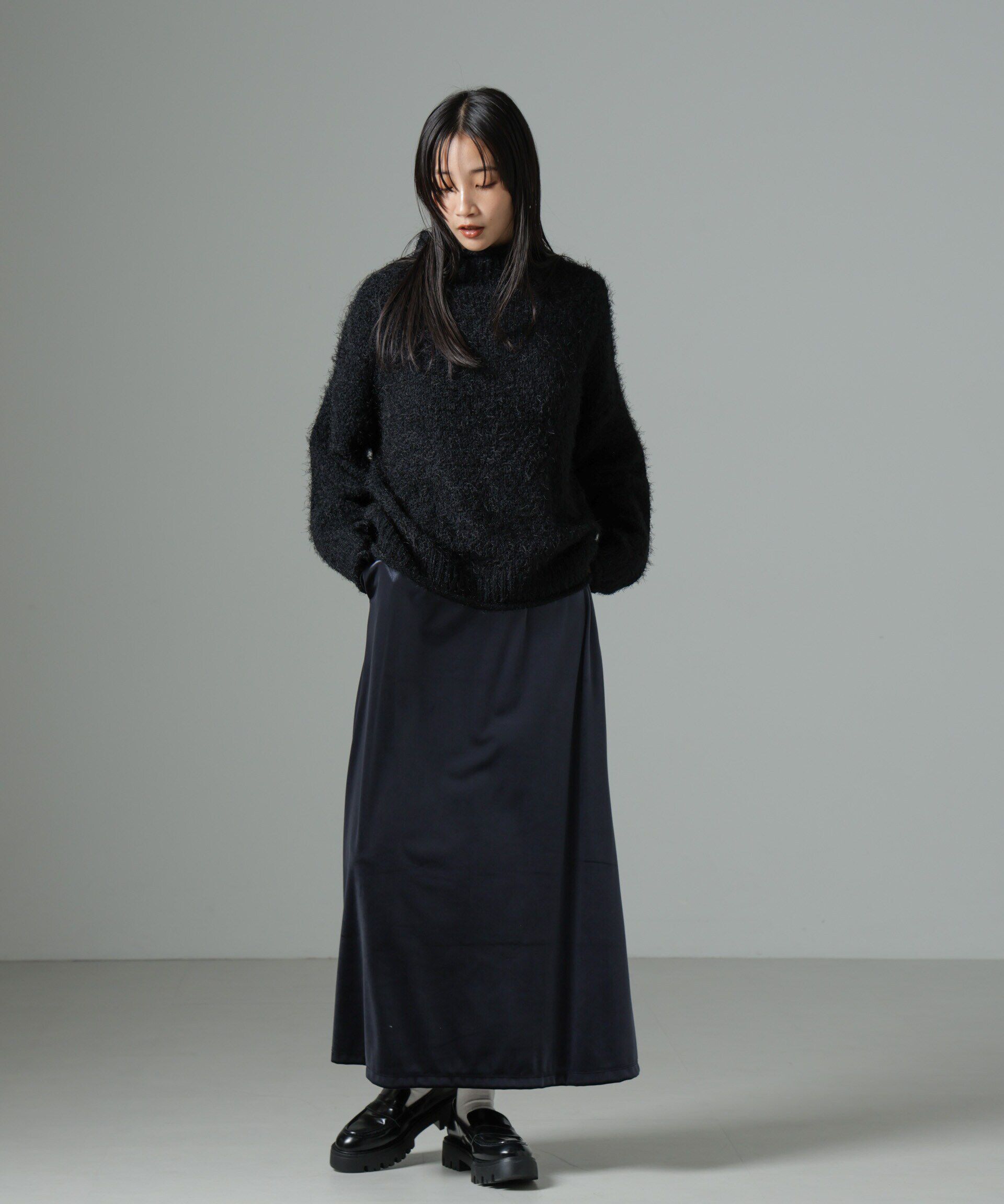 nano･universe「ベロアロングスカート」|スカート|