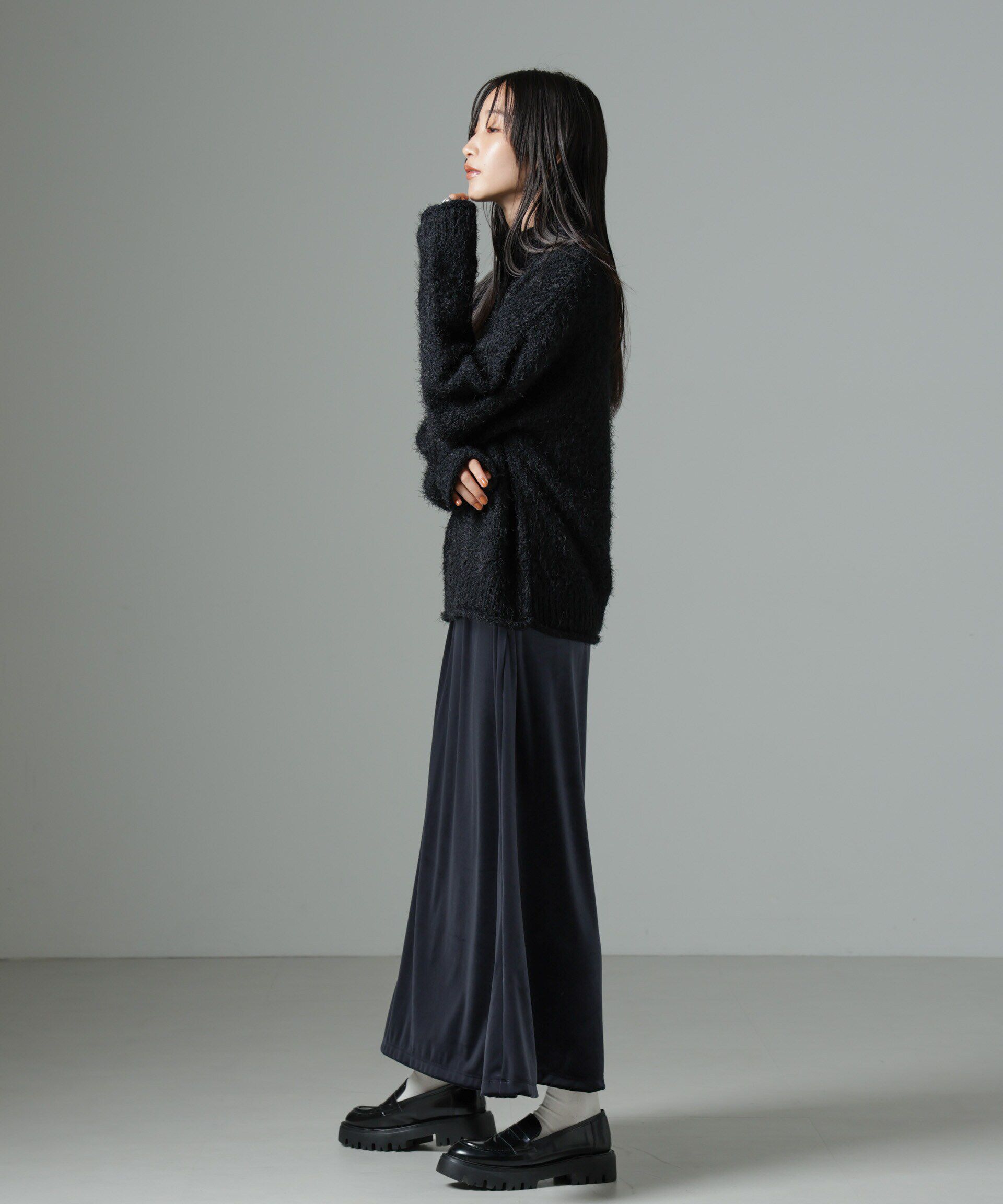 nano･universe「ベロアロングスカート」|スカート|