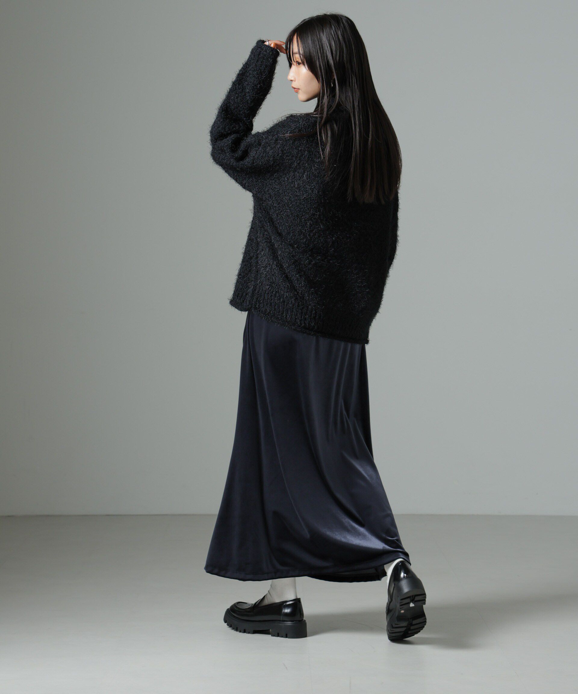 nano･universe「ベロアロングスカート」|スカート|