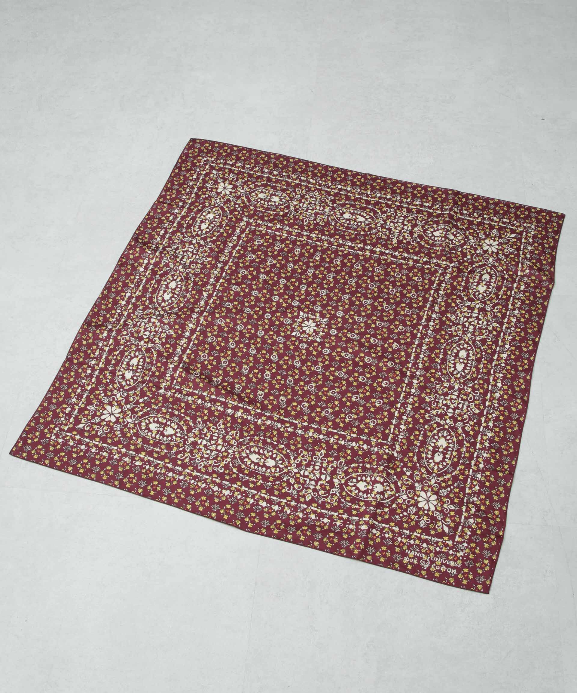 nano･universe「バンダナ柄フラワースカーフ」|その他|