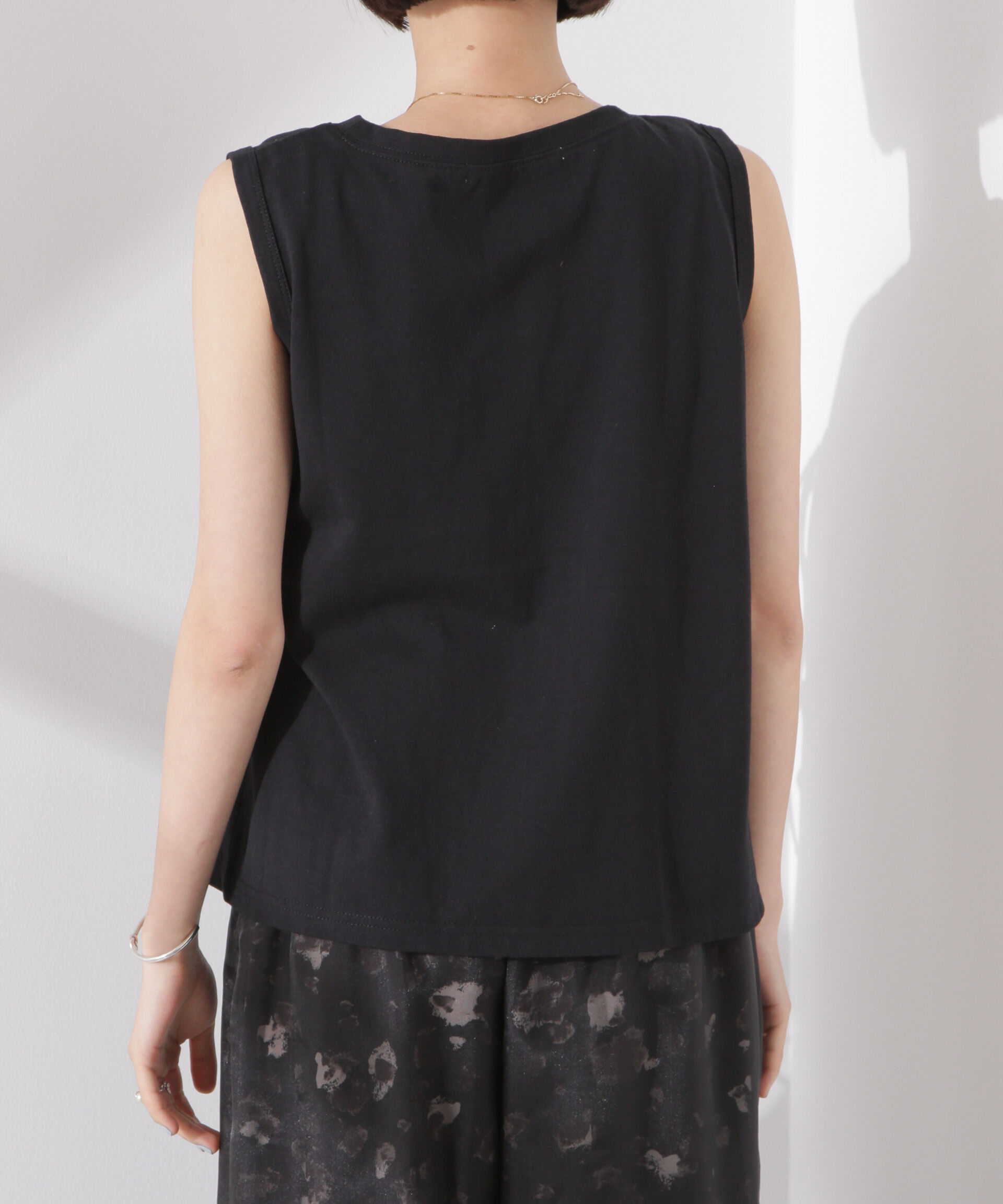 nano･universe「ドライタッチ天竺リボン結びディティールトップス」|Tシャツ・カットソー|