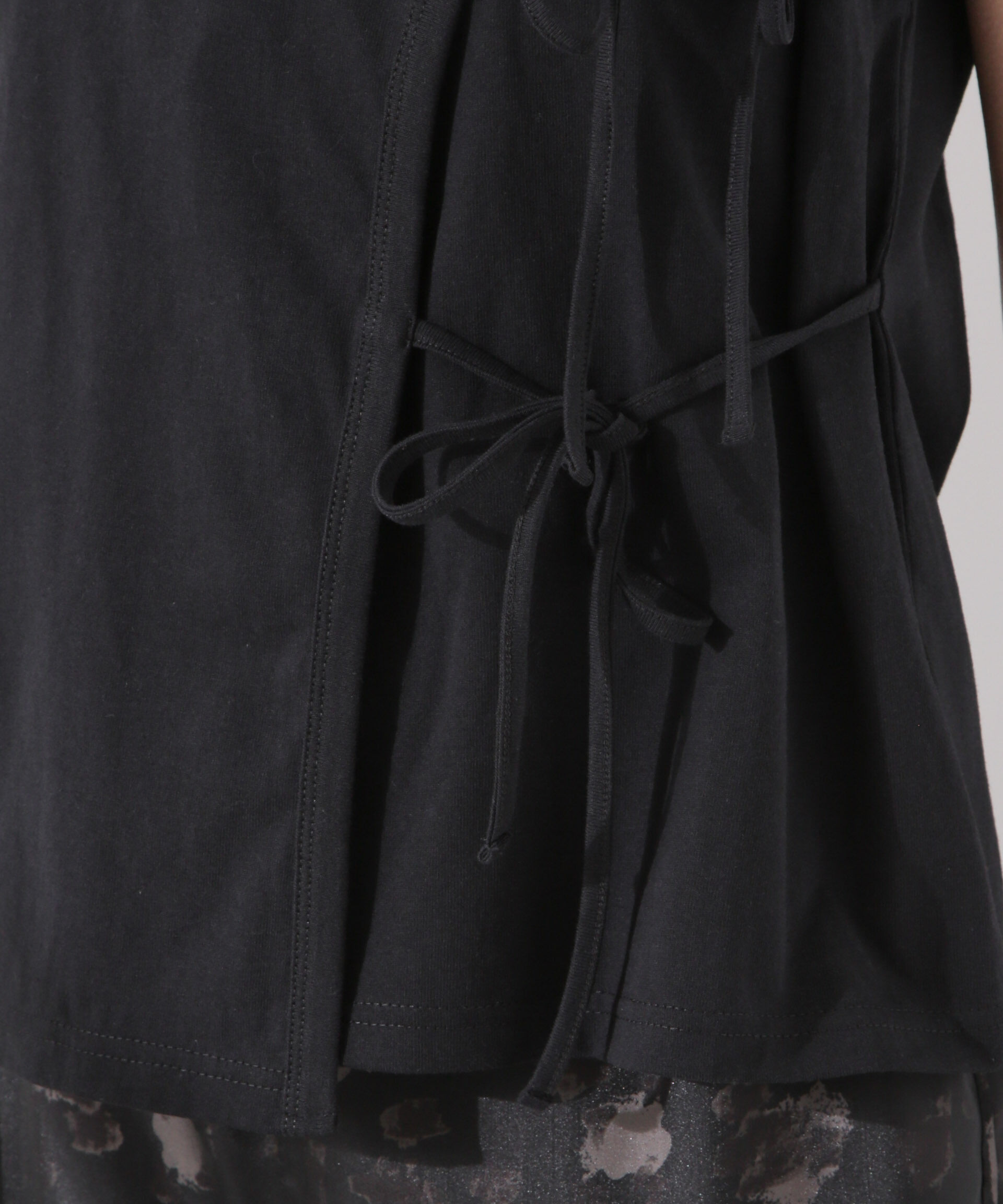 nano･universe「ドライタッチ天竺リボン結びディティールトップス」|Tシャツ・カットソー|