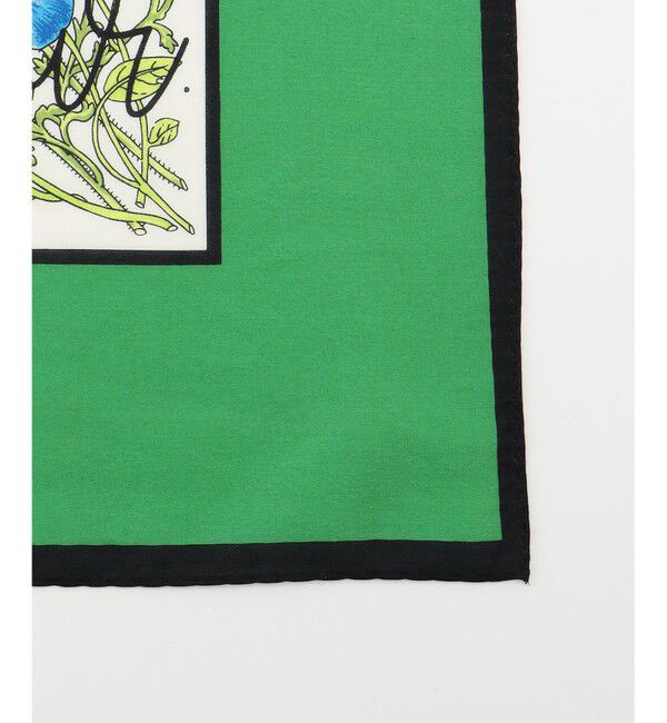 自由区「フラワープリントレター スカーフ」|バンダナ・スカーフ|