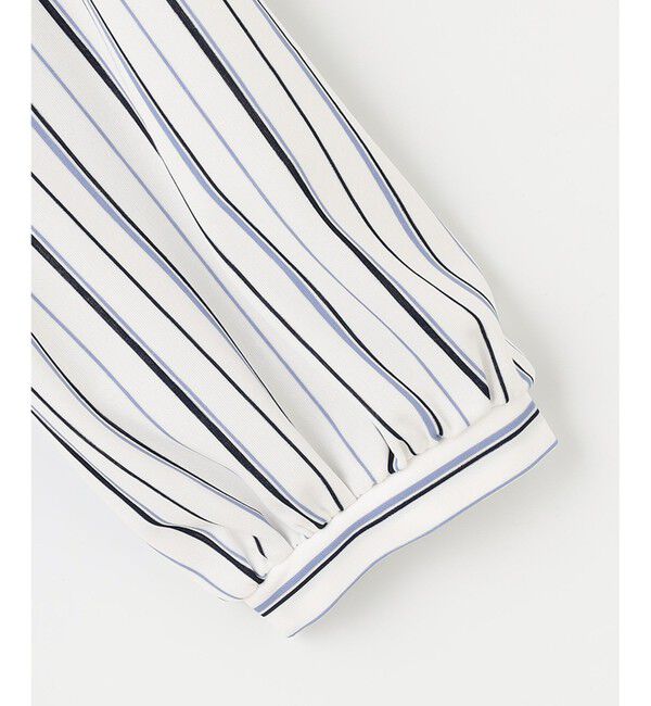 ANY SIS「【接触冷感・吸水速乾・UVケア】エアリードレープスムース 七分袖ブラウス」|シャツ・ブラウス|