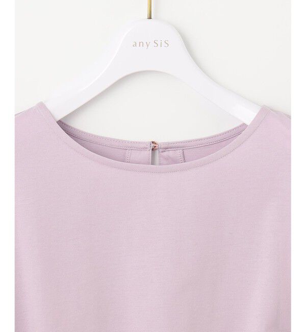 ANY SIS「シルケットストライプ フレアスリーブ カットソー」|Tシャツ・カットソー|