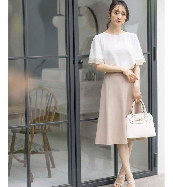 any SiS「【UVカット / 接触冷感 / 吸水速乾】スマートビューティストレッチ フレアスカート」|スカート|