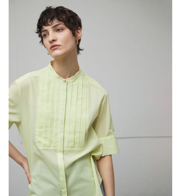 BEIGE,「【洗える】BAC / バンドカラーブラウス」|シャツ・ブラウス|