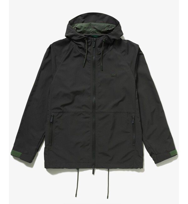 LACOSTE「撥水防風 ドロストコード フーデッド ナイロンブルゾン / マウンテンパーカー」|パーカー|