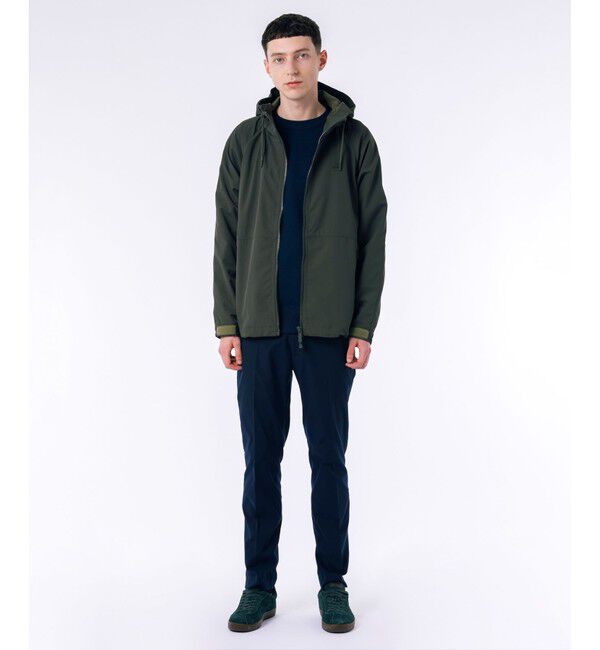 LACOSTE「撥水防風 ドロストコード フーデッド ナイロンブルゾン / マウンテンパーカー」|パーカー|