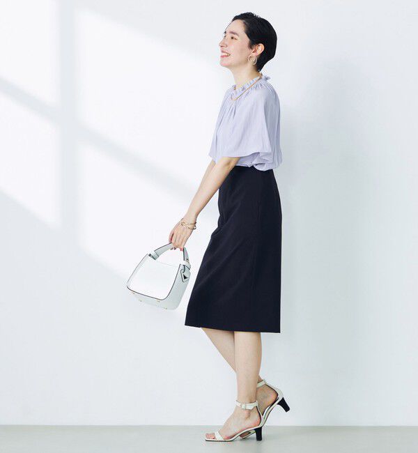 NOLLEY'S「《セットアップ対応》ウォッシャブルドライトロピカルインゴムタイトスカート」|タイト|