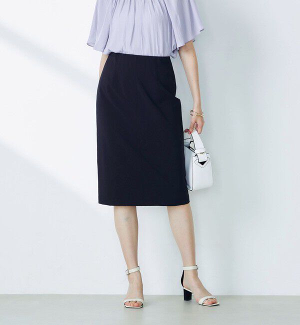 NOLLEY'S「《セットアップ対応》ウォッシャブルドライトロピカルインゴムタイトスカート」|タイト|