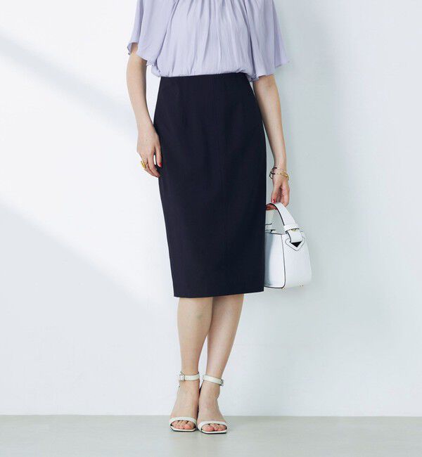 NOLLEY'S「《セットアップ対応》ウォッシャブルドライトロピカルインゴムタイトスカート」|タイト|