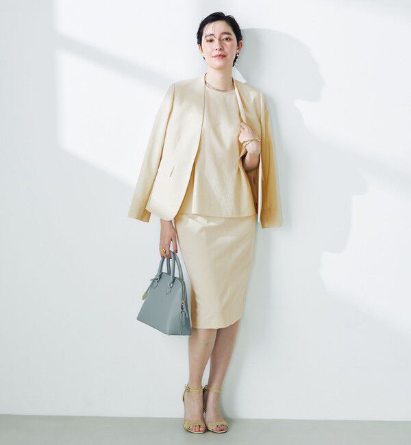 NOLLEY'S「《セットアップ対応》ウォッシャブルドライトロピカルインゴムタイトスカート」|タイト|