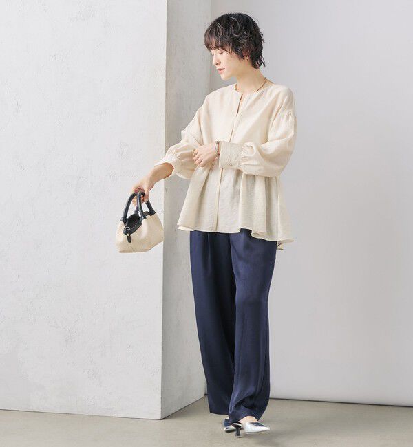 NOLLEY'S「ウォッシャブルサテンイージーパンツ」|その他|