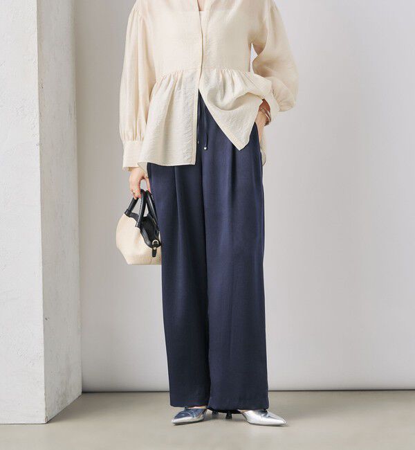 NOLLEY'S「ウォッシャブルサテンイージーパンツ」|その他|