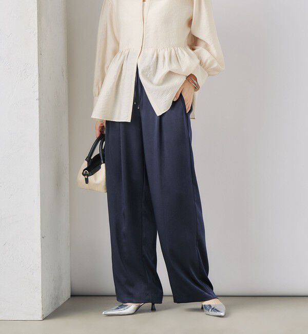 NOLLEY'S「ウォッシャブルサテンイージーパンツ」|その他|